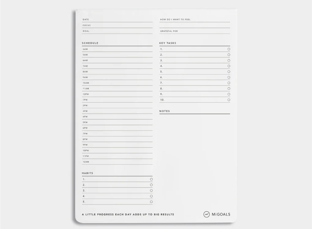 Desk Pad B5 | Time Block To Do List