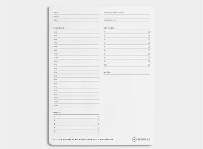 Desk Pad B5 | Time Block To Do List