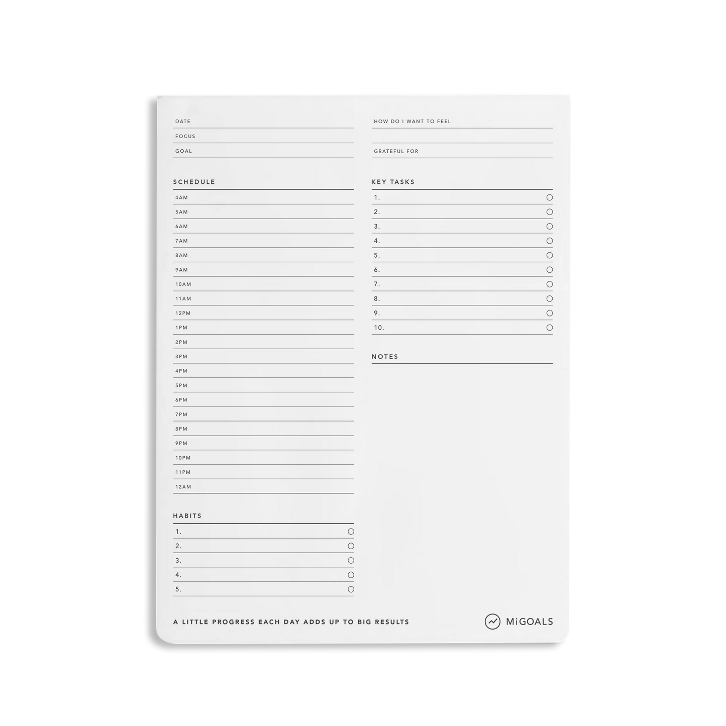 Desk Pad B5 | Time Block To Do List