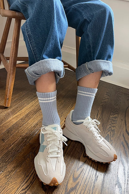 Boyfriend Socks | Blue Grey