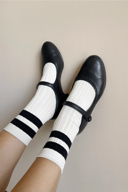 Her Socks in Bold Varsity Stripe