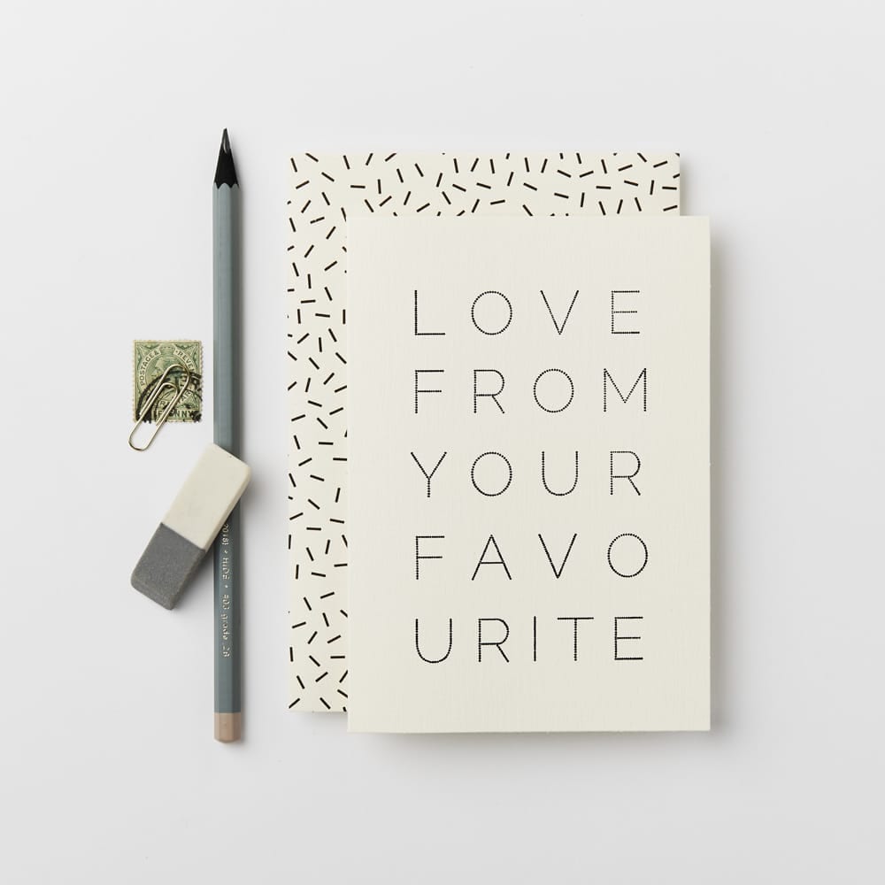 Love From Your Favourite Card