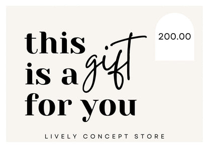 Lively Concept Store Gift Card
